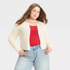 🎉NWT🎉 Women's Featherweight Cardigan - Wild Fable Off White